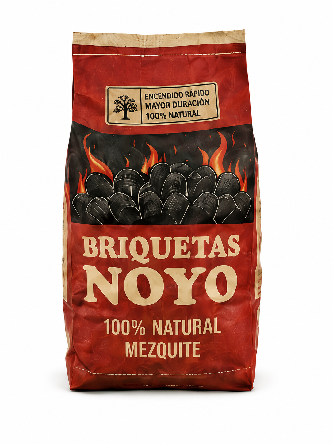 Briqueta de carbón de mezquite
